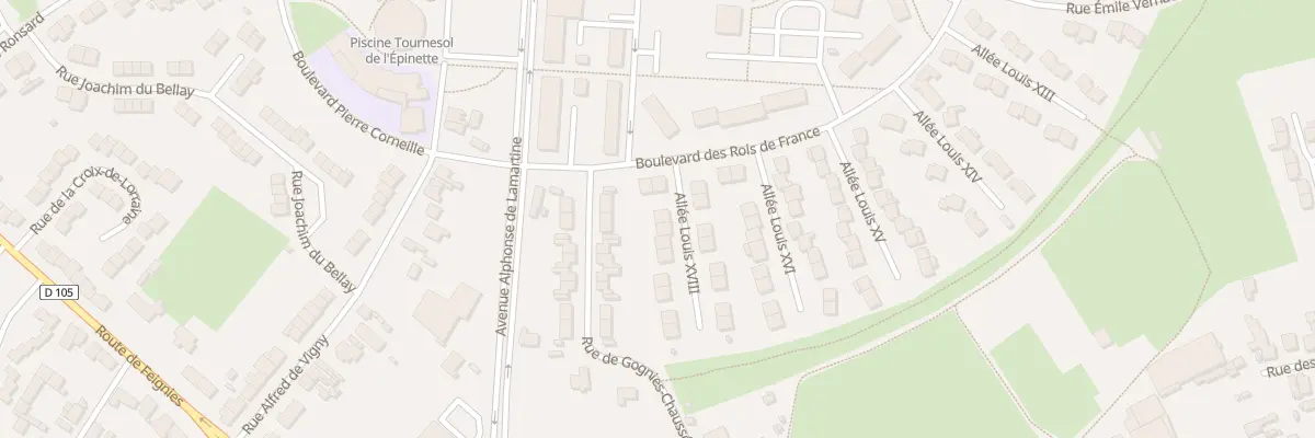 Plan du 2 All Louis 18 à Maubeuge