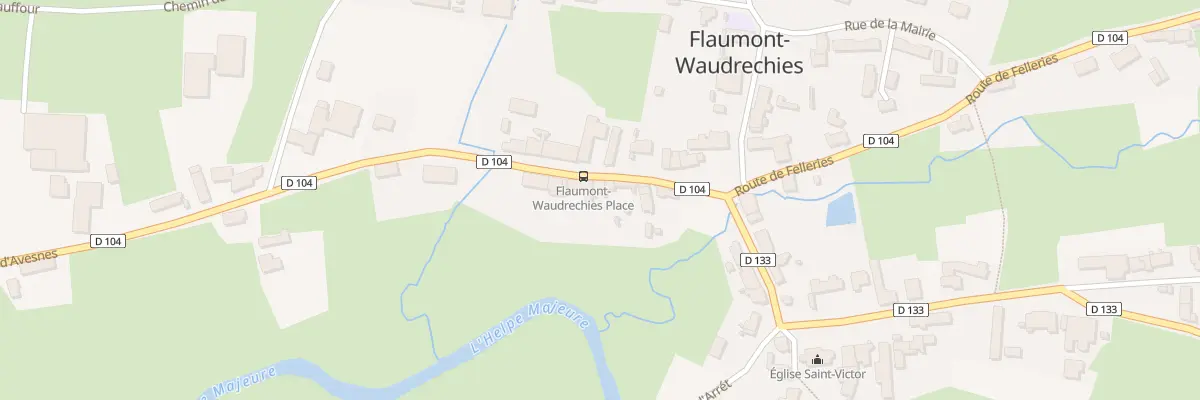 Plan du 13 Rue de la Place à Flaumont-Waudrechies