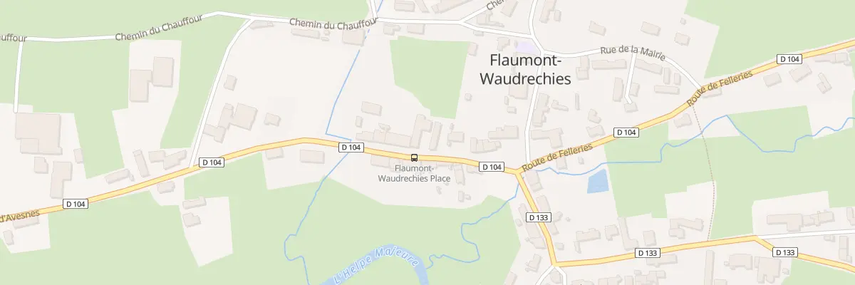 Plan du 16 Rue de la Place à Flaumont-Waudrechies