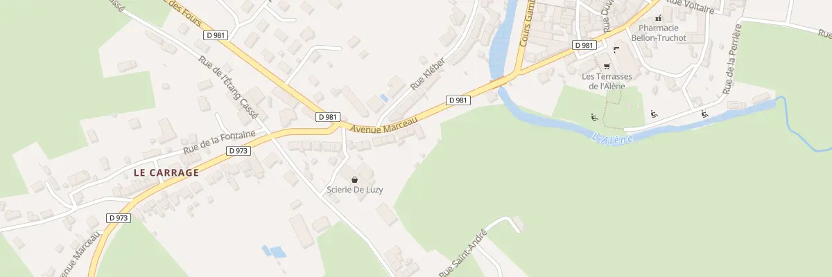 Plan du 9 Av Marceau à Luzy