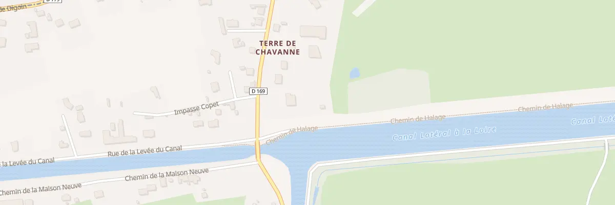 Plan du 2 Rue de Chavannes à Chassenard