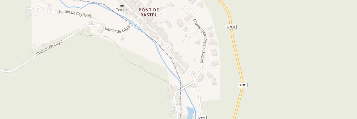 Plan du 51 Rue Pont de Rastel Aime Cregut à Génolhac
