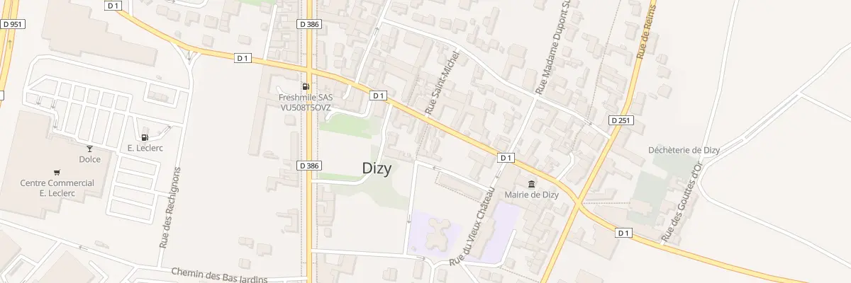 Plan du 148 Rue du Colonel Fabien à Dizy