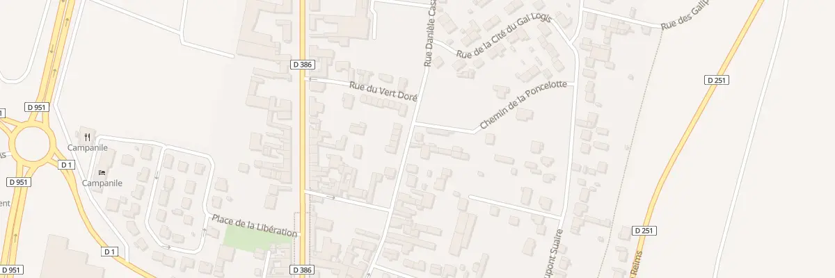 Plan du 216 Rue Daniele Casanova à Dizy