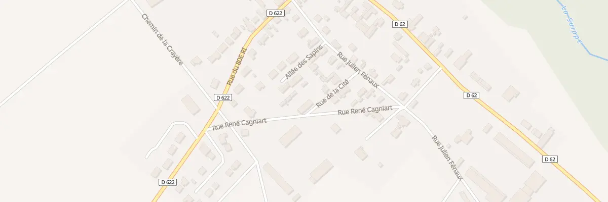 Plan du 6 Rue de la Cité à Aguilcourt