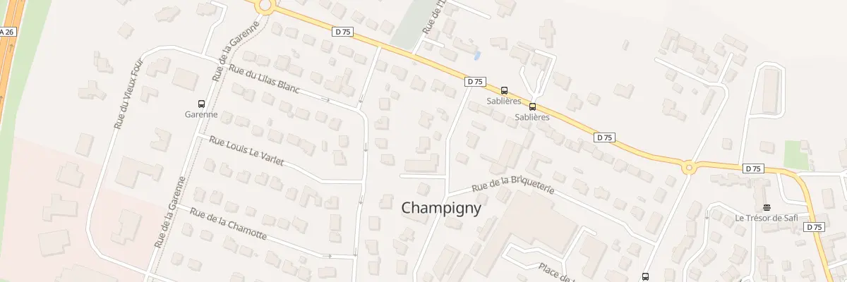 Plan du 2T Rue Henri Loilier à Champigny