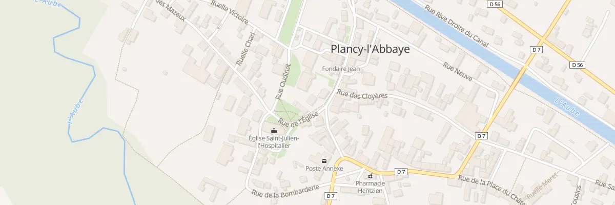 Plan du 2 Rue de l’Eglise à Plancy-l’Abbaye