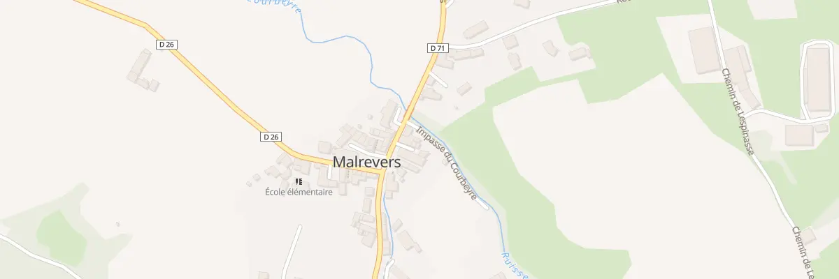 Plan du 30 Imp du Courbeyre à Malrevers
