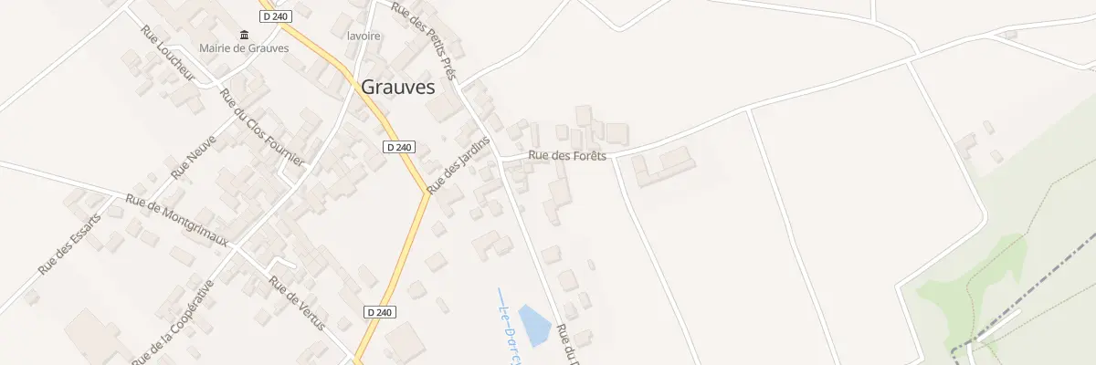 Plan du 2 Rue des Forets à Grauves
