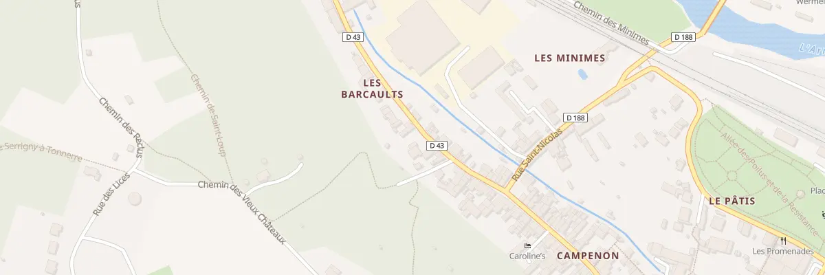 Plan du 171 Rue General Campenon à Tonnerre