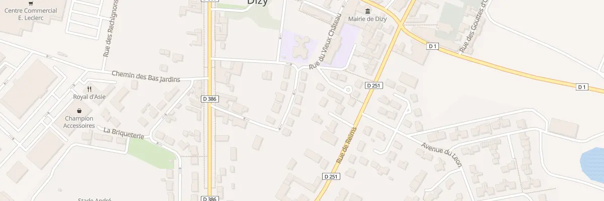 Plan du 164 Rue du Vieux Chateau à Dizy
