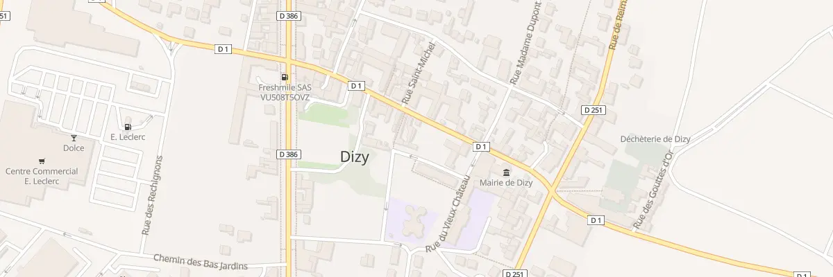 Plan du 168 Rue du Colonel Fabien à Dizy