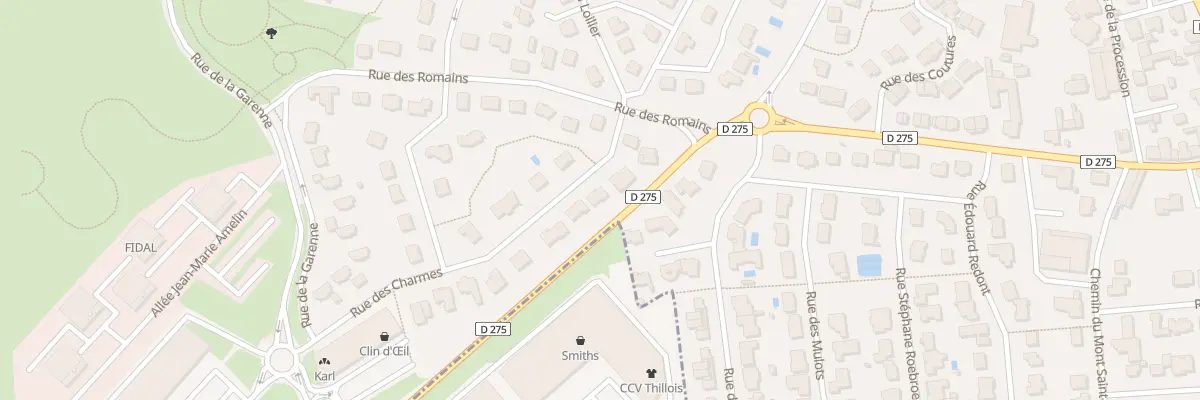 Plan du 5 Rue Des Charmes à Champigny