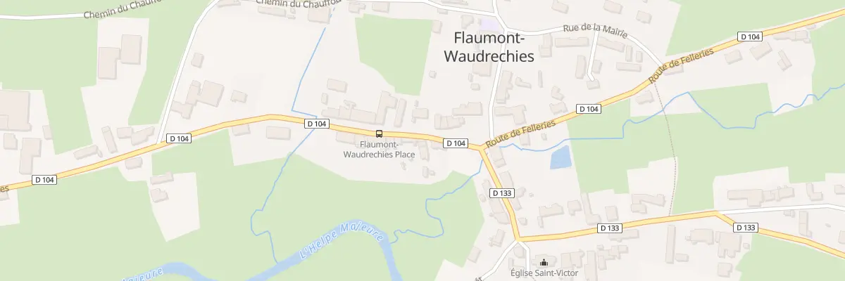 Plan du 3 Rue de la Place à Flaumont-Waudrechies