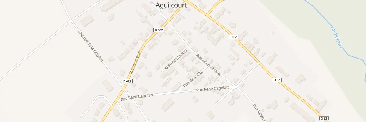 Plan du 10 Rue Julien Fenaux à Aguilcourt