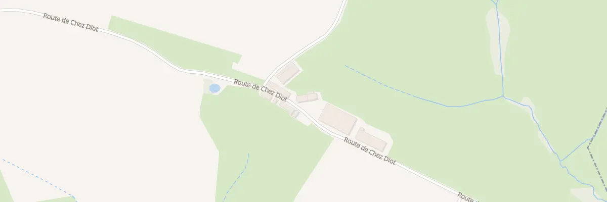 Plan du 645 Rte de Chez Diot à Neuvy-Grandchamp