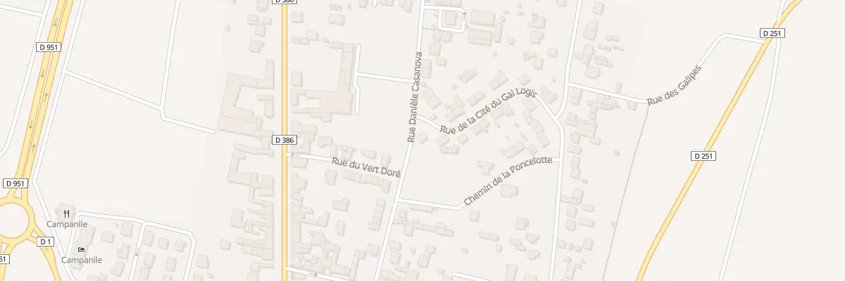 Plan du 322 Rue Daniele Casanova à Dizy