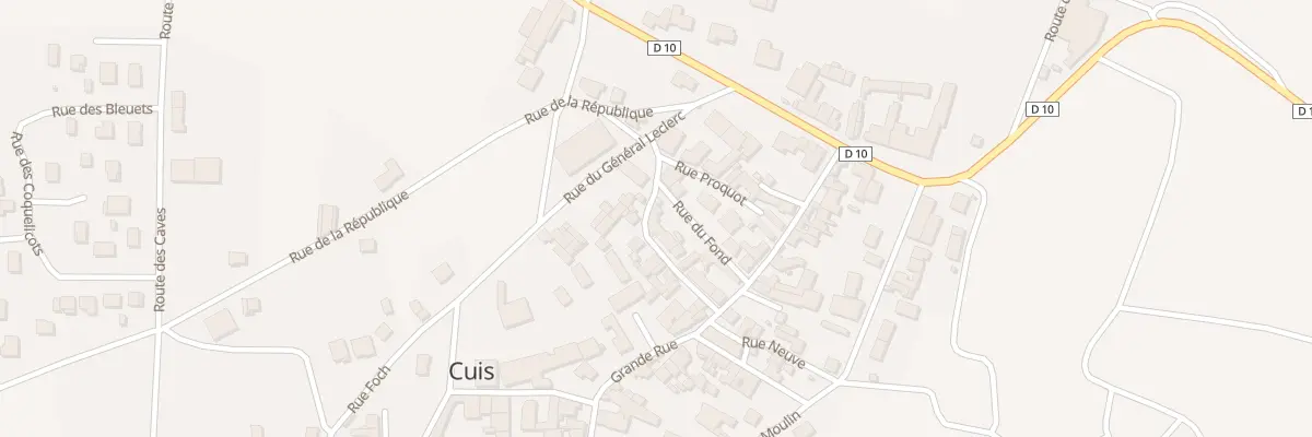 Plan du 6 Rue des Chataigniers à Cuis