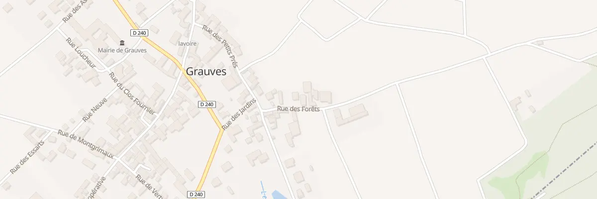 Plan du 1 Rue des Forets à Grauves