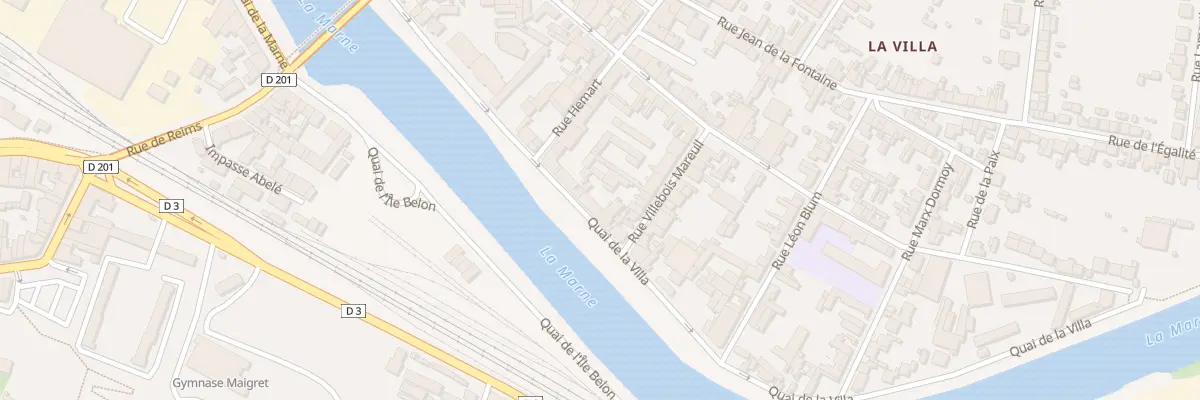 Plan du 29 Quai de la Villa à Épernay