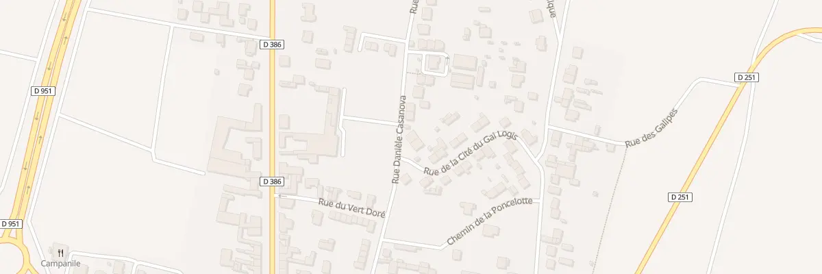 Plan du 360 Rue Daniele Casanova à Dizy