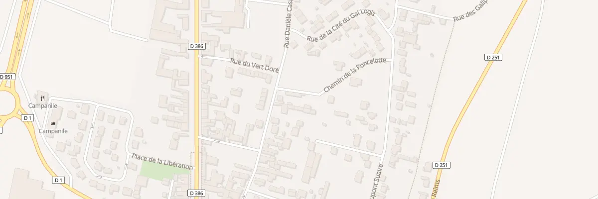 Plan du 220 Rue Daniele Casanova à Dizy