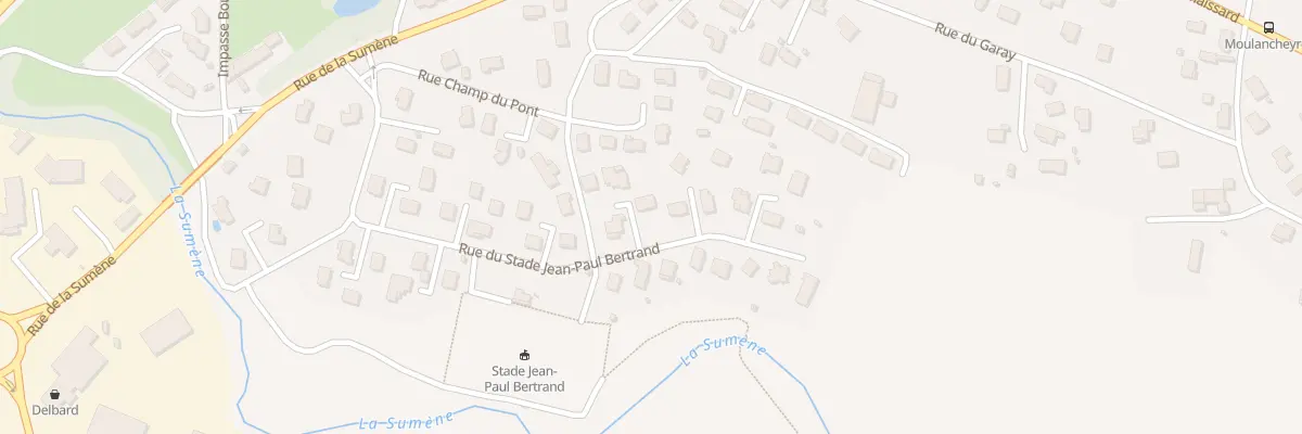 Plan du 29 Rue du Stade J-Paul Bertrand à Blavozy
