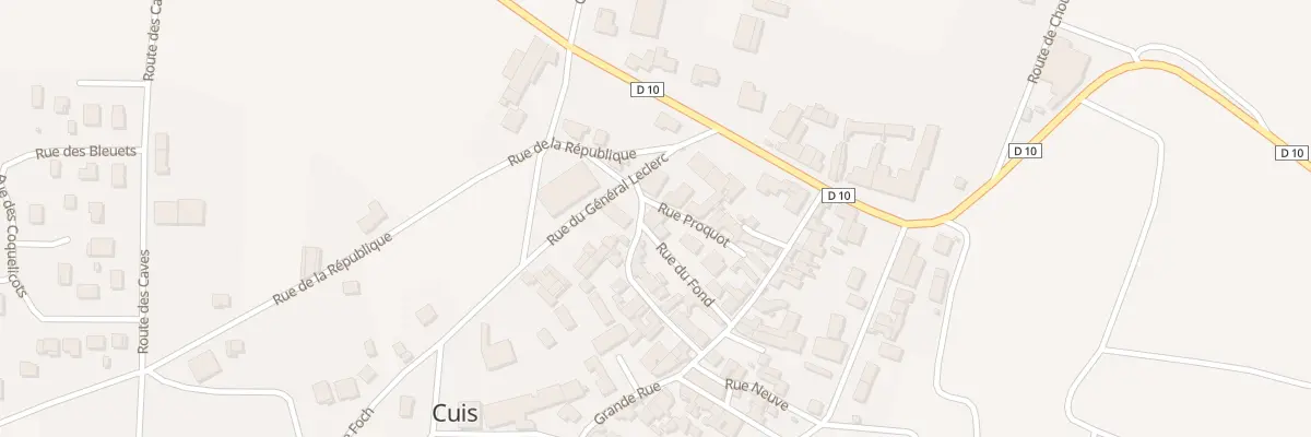 Plan du 2 Rue du Fond à Cuis