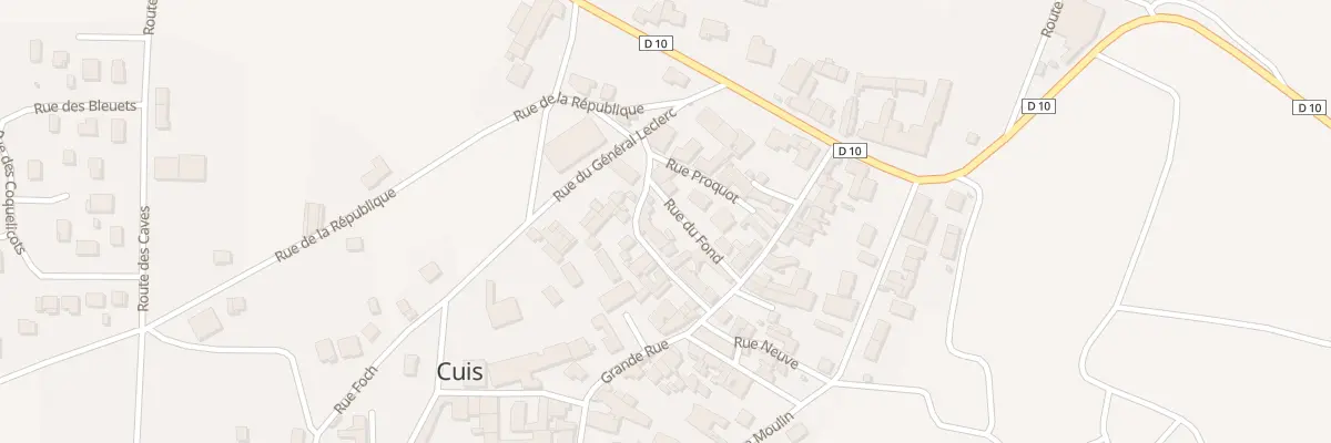 Plan du 4 Rue des Chataigniers à Cuis