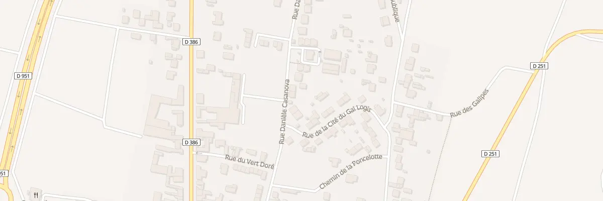 Plan du 382 Rue Daniele Casanova à Dizy