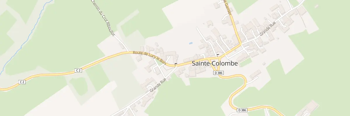 Plan du 4 Rte de Lucy-le-bois à Sainte-Colombe