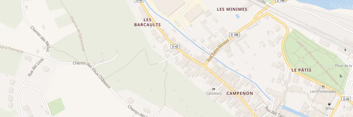 Plan du 169X Rue General Campenon à Tonnerre