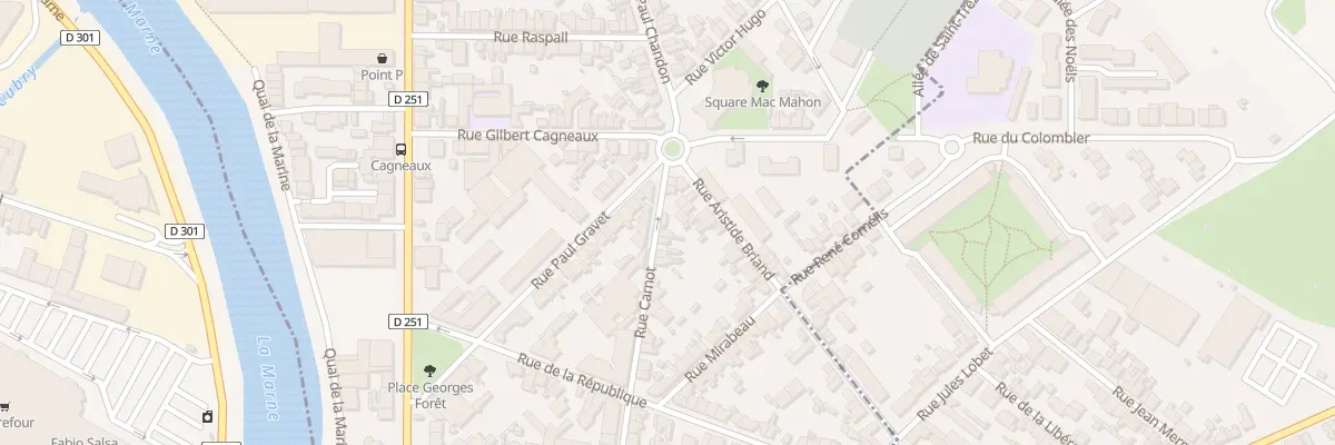 Plan du 36 Rue Carnot à Magenta