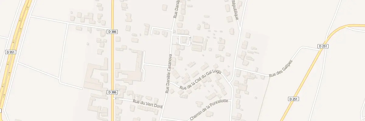 Plan du 394 Rue Daniele Casanova à Dizy