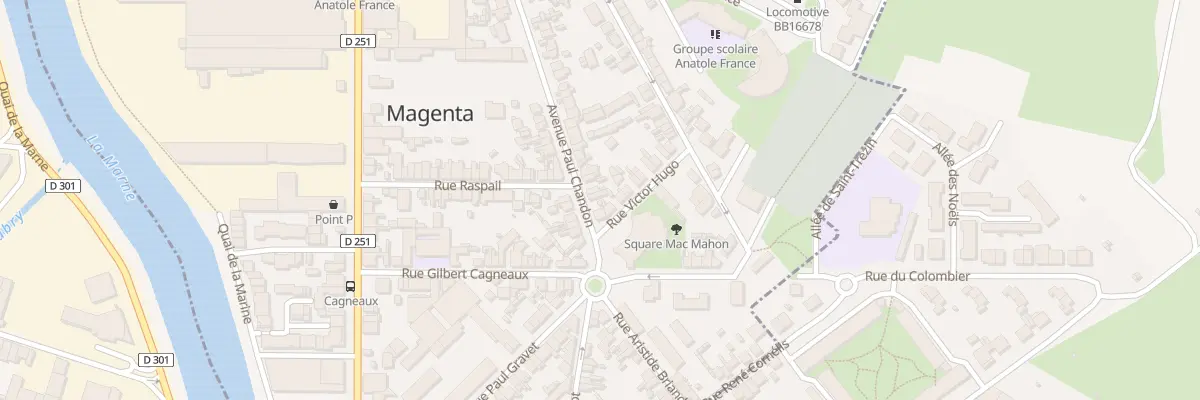 Plan du 4 Av Paul Chandon à Magenta