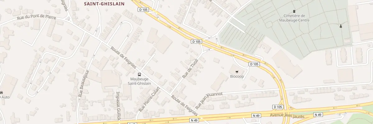 Plan du 82 Rue de Tivoli à Maubeuge