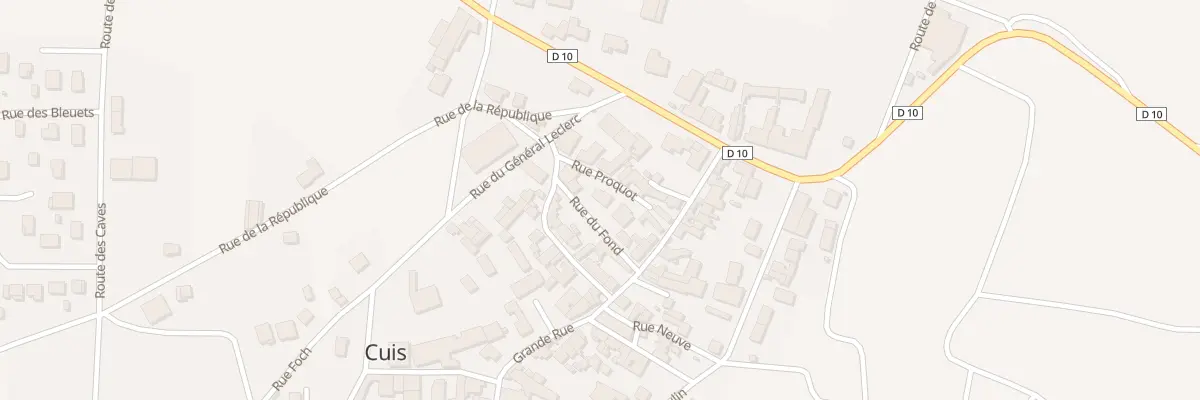 Plan du 3 Rue Proquot à Cuis