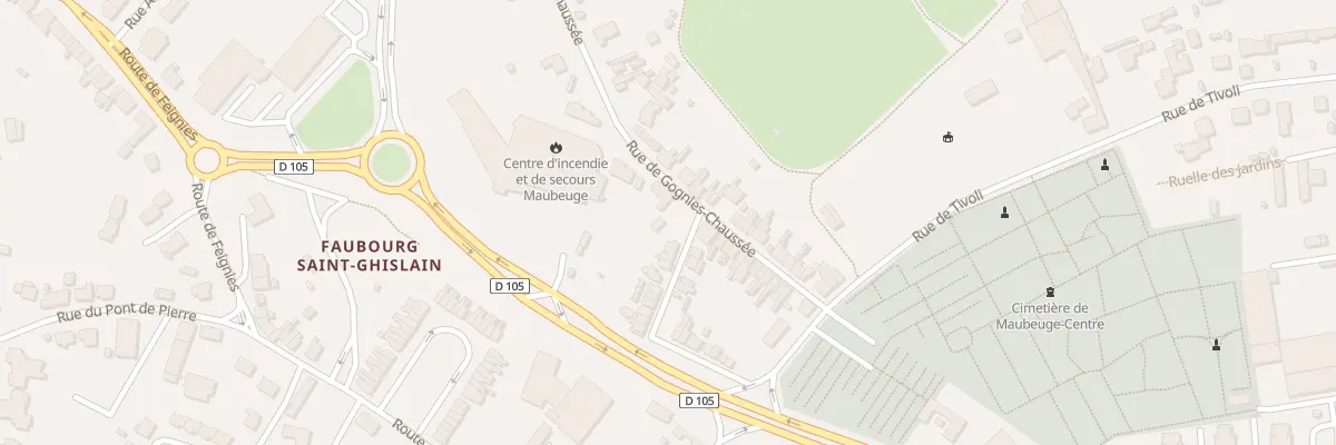 Plan du 27 Rue de Gognies Chaussée à Maubeuge