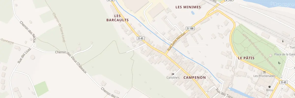 Plan du 161 Rue General Campenon à Tonnerre