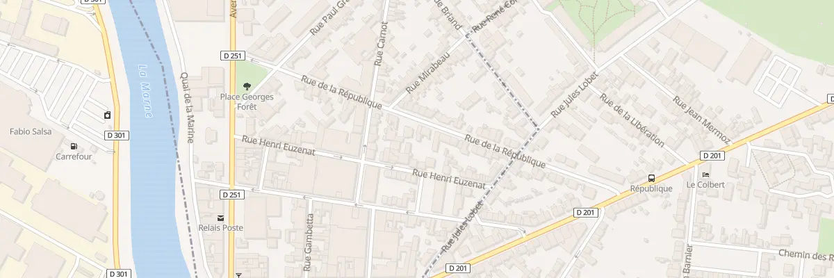 Plan du 22 Rue de la République à Magenta