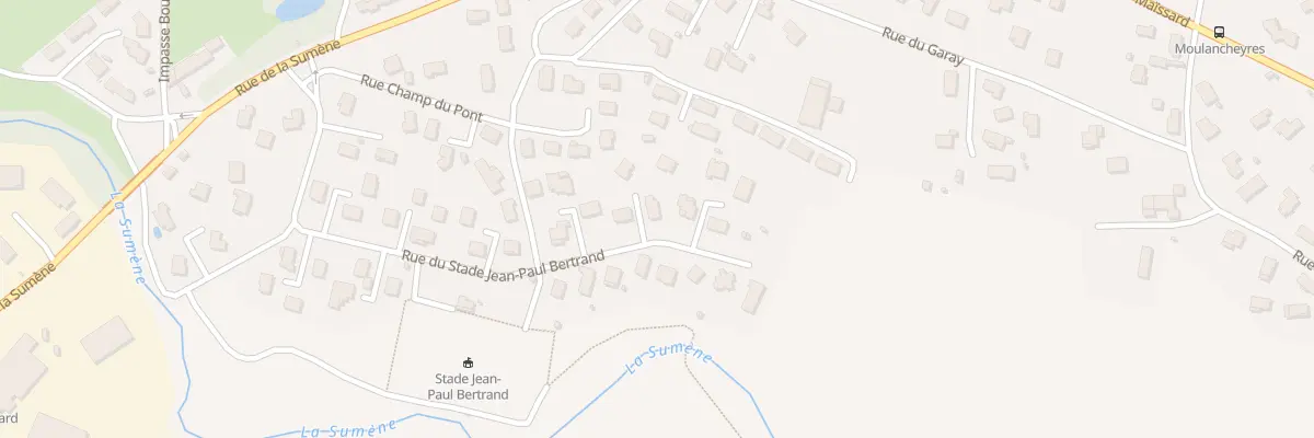 Plan du 37 Rue du Stade J-Paul Bertrand à Blavozy