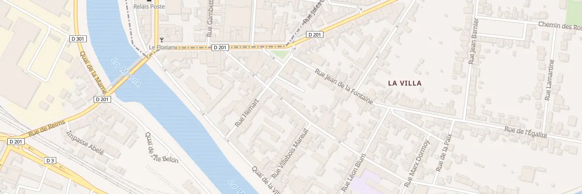 Plan du 19 Rue Jean-Jacques Rousseau à Épernay