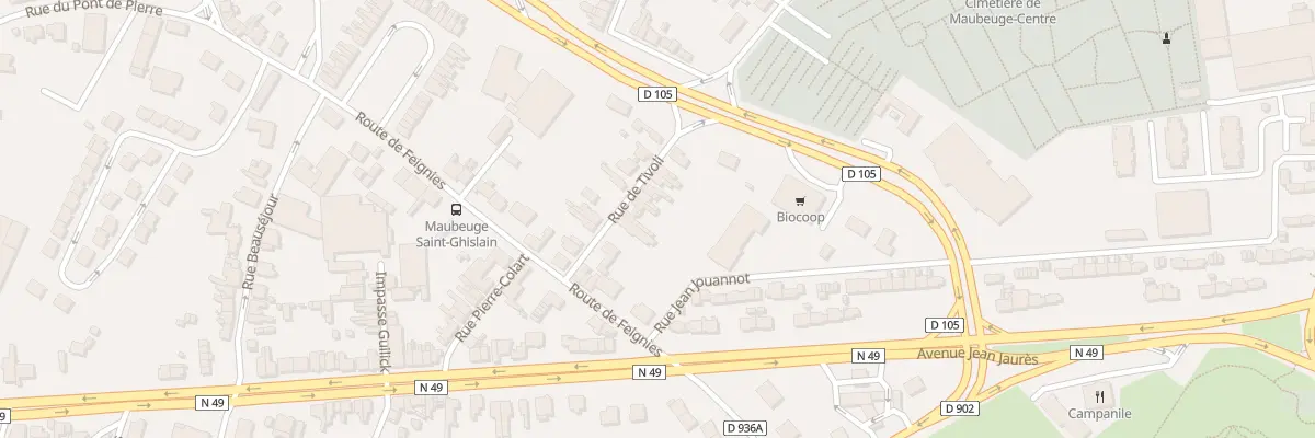 Plan du 77 Rue de Tivoli à Maubeuge
