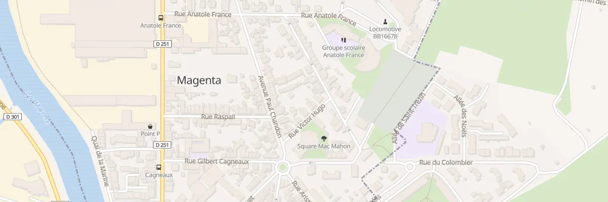 Plan du 13 Rue Victor Hugo à Magenta