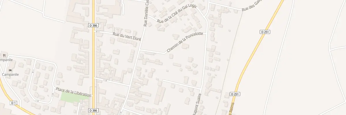 Plan du 85 Che de la Poncelotte à Dizy
