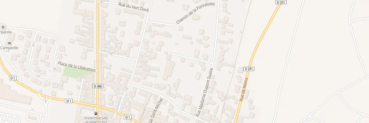 Plan du 213 Rue Dupont Suaire à Dizy