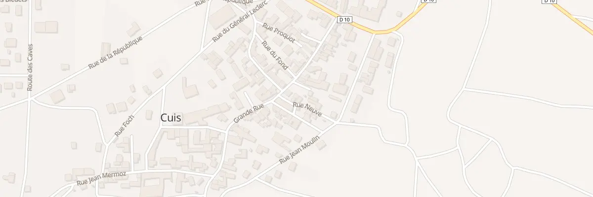 Plan du 1 Rue Neuve à Cuis