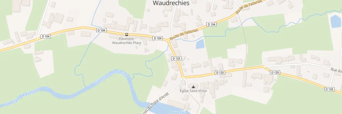 Plan du 2 Rue de l’Eglise à Flaumont-Waudrechies