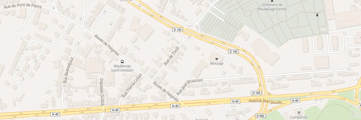 Plan du 73 Rue de Tivoli à Maubeuge