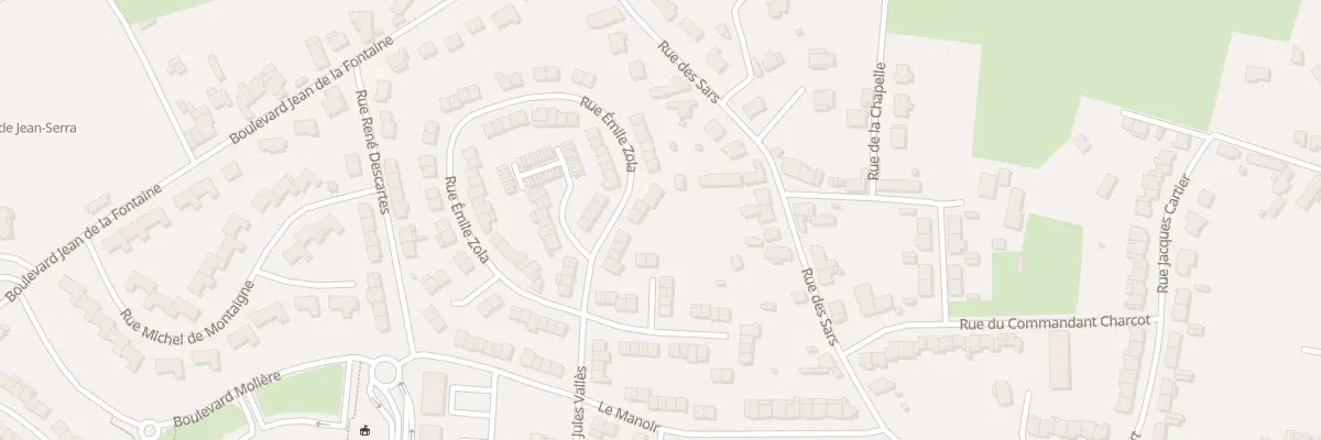 Plan du 12 Rue Emile Zola à Maubeuge